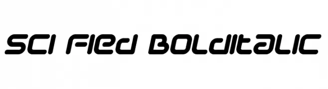 Sci Fied BoldItalic 