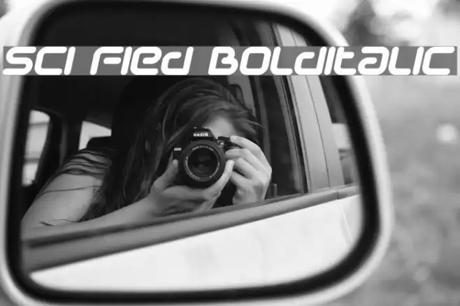 Sci Fied BoldItalic Font examples