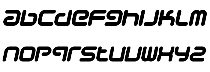 Sci Fied BoldItalic Font LOWERCASE