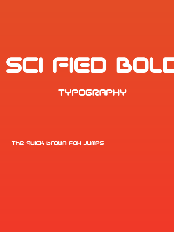 Sci Fied Bold Poster
