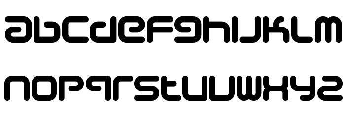 Sci Fied Bold Font LOWERCASE