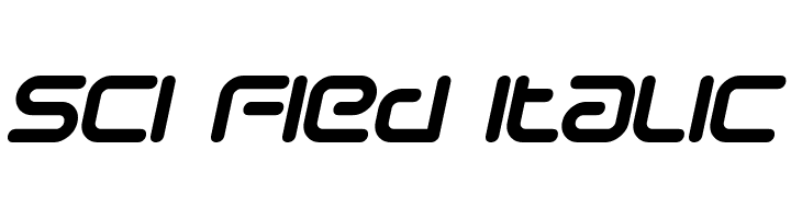 Sci Fied Italic  font caratteri gratis