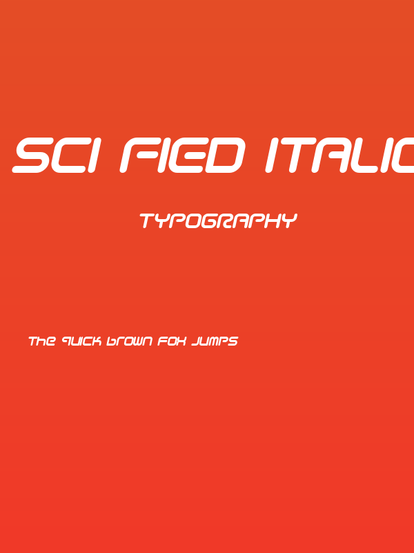 Sci Fied Italic Poster