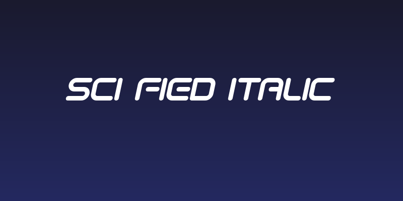 Sci Fied Italic Social Header
