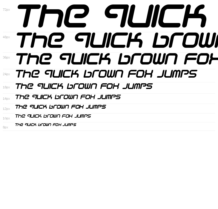 Sci Fied Italic Waterfall