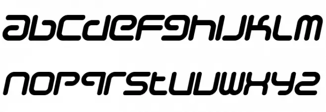 Sci Fied Italic Font LOWERCASE
