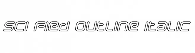Sci Fied Outline Italic 