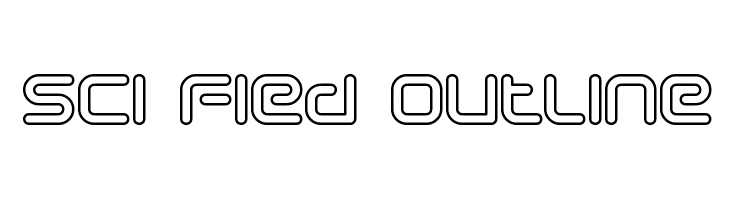 Sci Fied Outline  フリーフォントのダウンロード