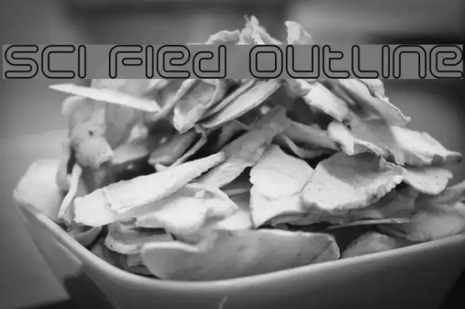 Sci Fied Outline フォント examples
