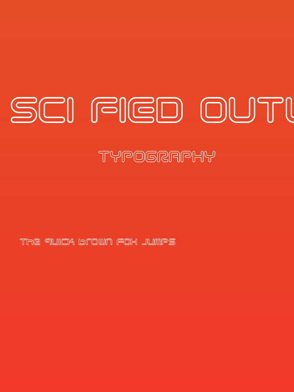 Sci Fied Outline Poster