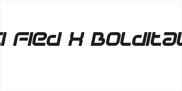 Sci Fied X BoldItalic Logo