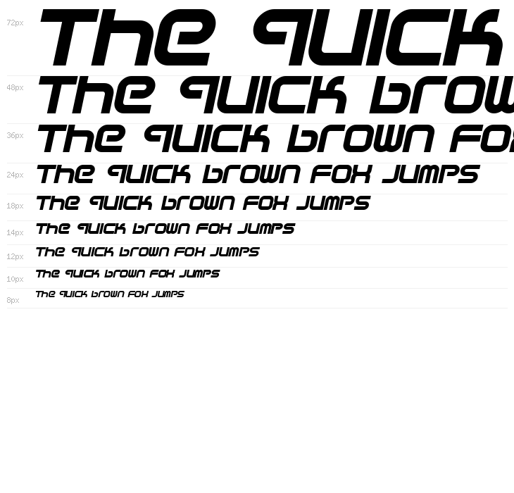 Sci Fied X BoldItalic Waterfall