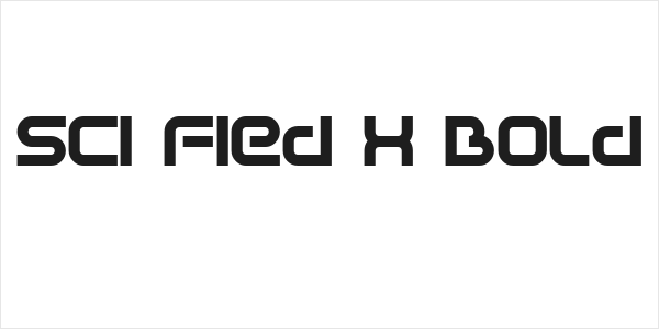 Sci Fied X Bold Logo