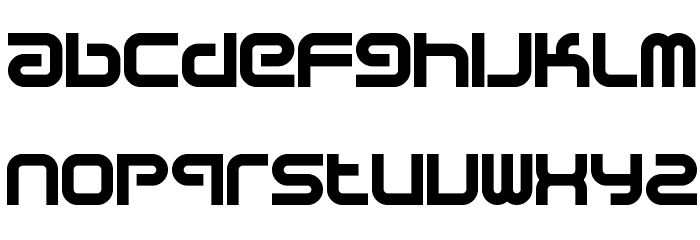 Sci Fied X Bold Font LOWERCASE