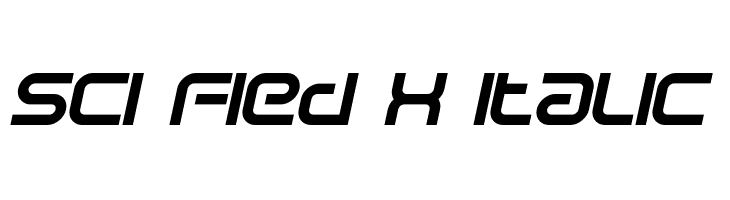 Sci Fied X Italic  Fuentes Gratis Descargar
