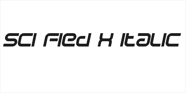 Sci Fied X Italic Logo
