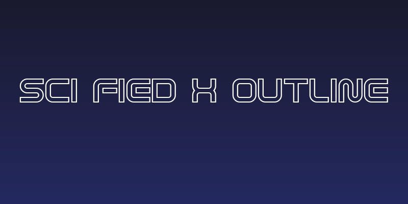 Sci Fied X Outline Social Header