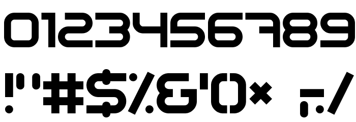 Sci Fied X Font OTHER CHARS