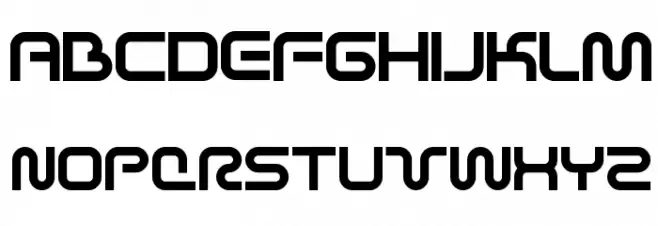 Sci Fied X Шрифта ВЕРХНИЙ