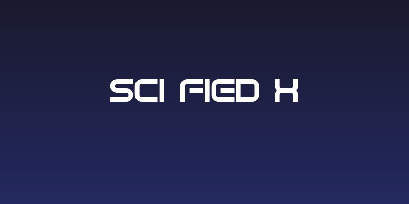 Sci Fied X Social Header