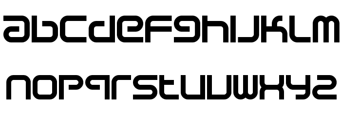 Sci Fied X Font LOWERCASE