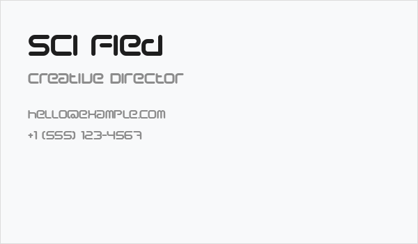 Sci Fied Business Card