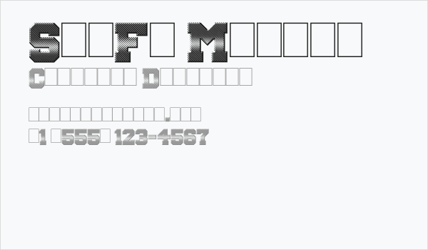 SciFi Movies Business Card