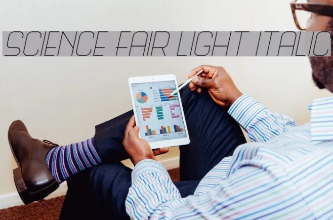 Science Fair Light Italic Example 1