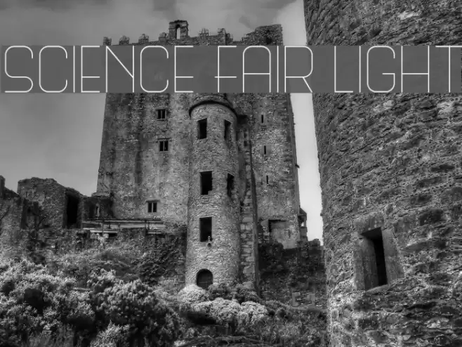 Science Fair Light Font examples