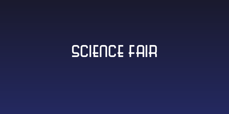 Science Fair Social Header