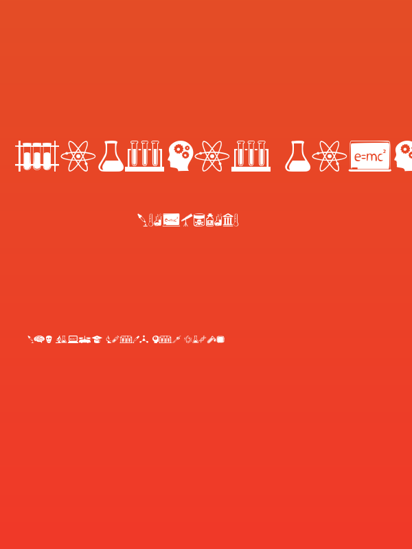 Science Icons Poster