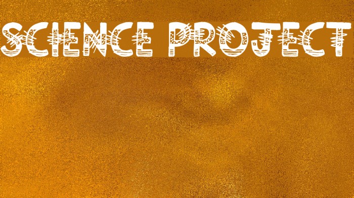 Science Project Font examples