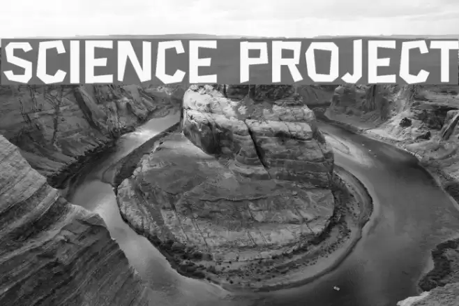 Science Project Шрифта examples