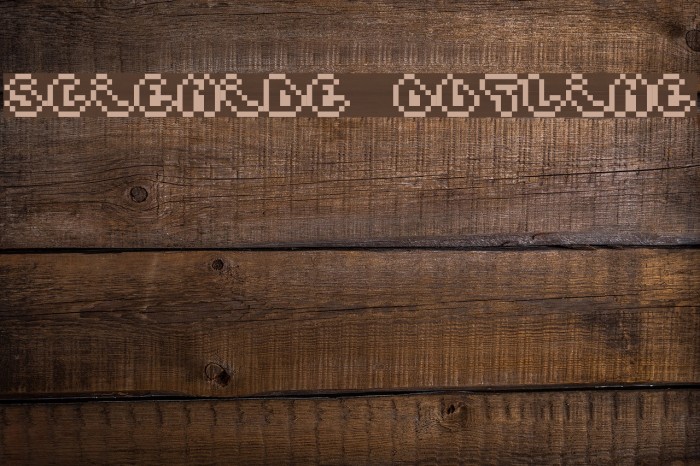 Scienide Outline Font examples