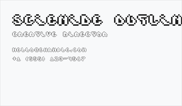 Scienide Outline Business Card