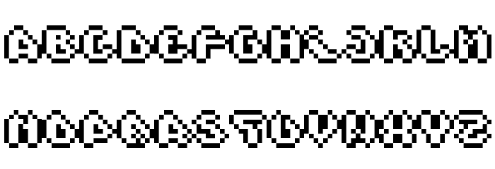 Scienide Outline Font LOWERCASE