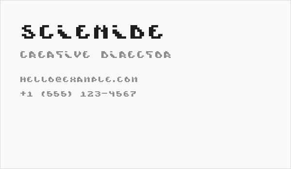 Scienide Business Card