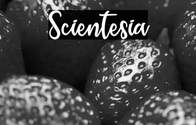 Scientesia Font examples