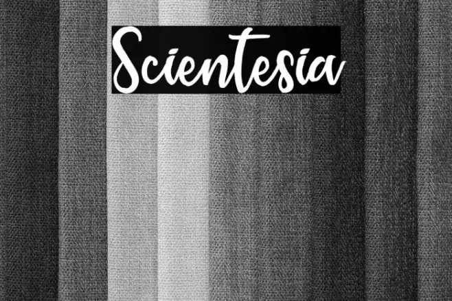 Scientesia Font examples