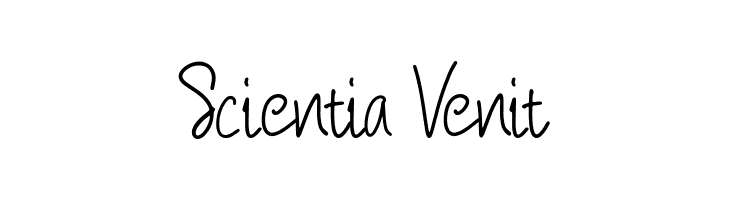 Scientia Venit  font caratteri gratis