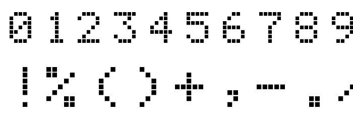 Scientific Calculator LCD Regular Font OTHER CHARS