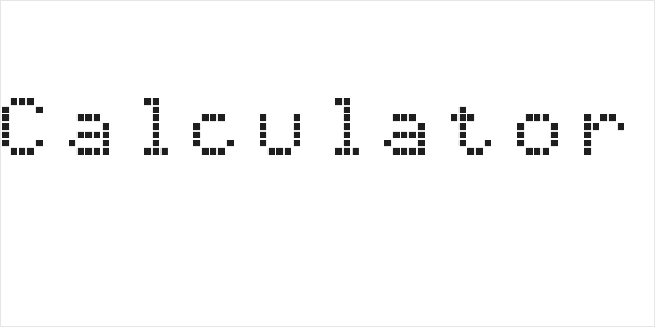 Scientific Calculator LCD Regular Logo