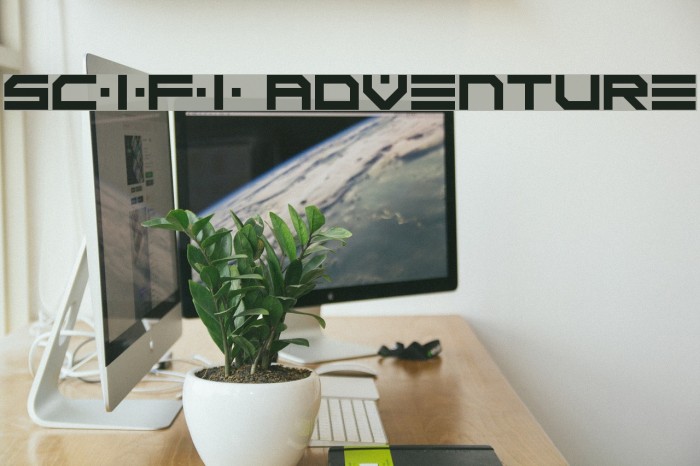 Scifi Adventure Font examples