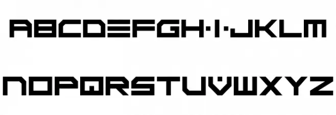 Scifi Adventure Caratteri MINUSCOLO