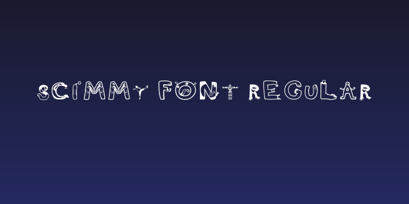 Scimmy Font Regular Social Header