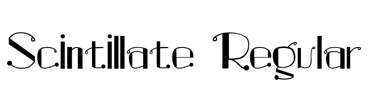 Scintillate Regular  Скачать бесплатные шрифты
