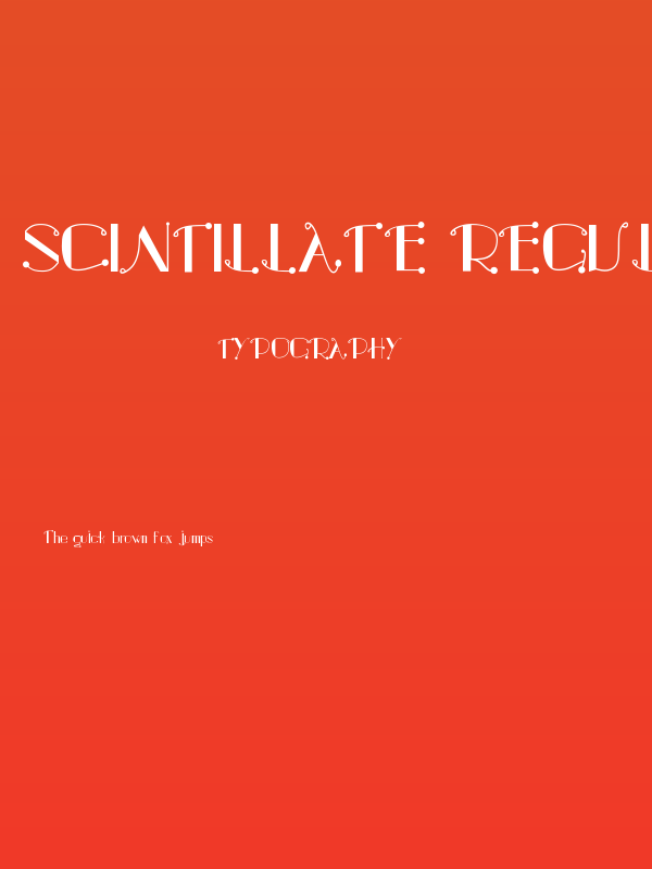 Scintillate Regular Poster