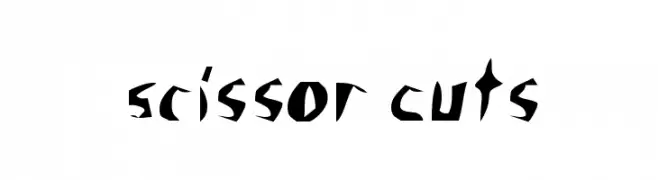 Scissor Cuts  Frei Schriftart Herunterladen