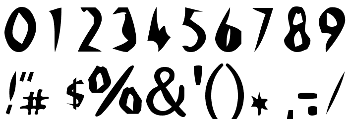 Scissor Cuts Font Alte caractere