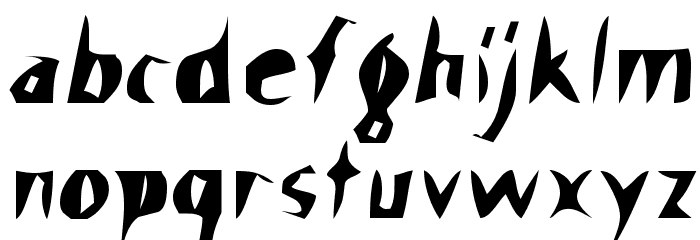 Scissor Cuts Font Litere mici